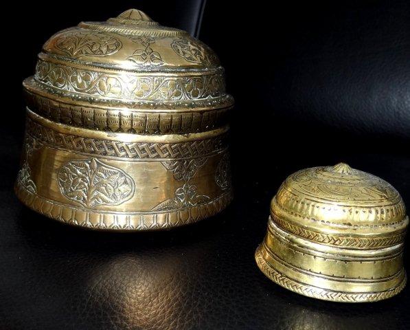 Antique Omani brass pot for children